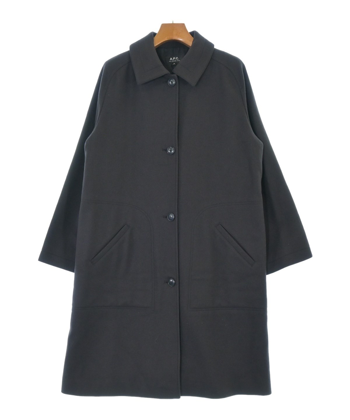 A.P.C.（アーペーセー）ステンカラーコート 紺 サイズ:38(M位