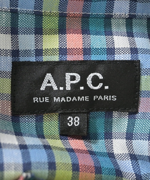 A.P.C.（アーペーセー）シャツワンピース 青 サイズ:38(M位) レディース/2200610269028