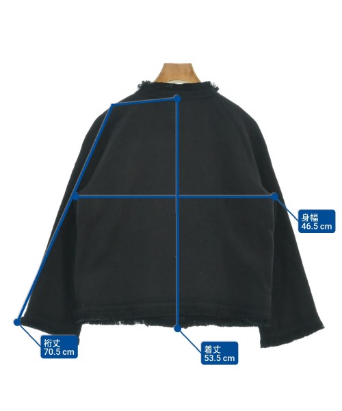 A.P.C.（アーペーセー）ノーカラージャケット 黒 サイズ:34(XS位) レディース/2200608252018