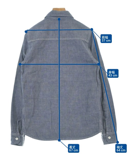 A.P.C.（アーペーセー）カジュアルシャツ 紺 サイズ:XS レディース/2200617698036