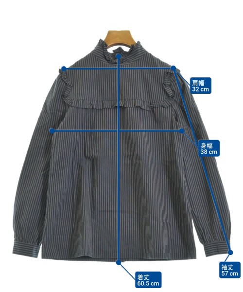 A.P.C.（アーペーセー）カジュアルシャツ 紺 サイズ:34(XS位) レディース/2200670899067