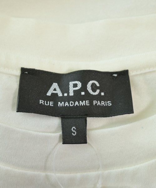 A.P.C.（アーペーセー）Tシャツ・カットソー 白 サイズ:S レディース/2200671473020