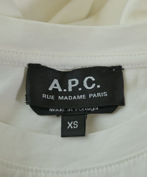 A.P.C.（アーペーセー）Tシャツ・カットソー 白 サイズ:XS レディース/2200676538021