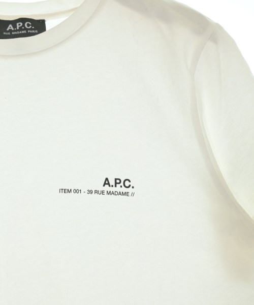 A.P.C.（アーペーセー）Tシャツ・カットソー 白 サイズ:XS レディース/2200676538021
