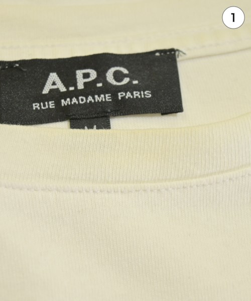 A.P.C.（アーペーセー）Tシャツ・カットソー 白 サイズ:M メンズ/2200677689074
