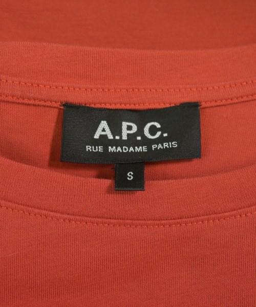 A.P.C.（アーペーセー）Tシャツ・カットソー オレンジ サイズ:S レディース/2200674097339