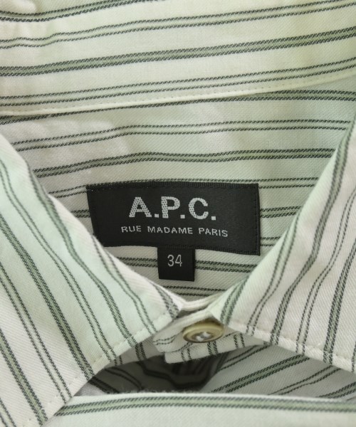 A.P.C.（アーペーセー）カジュアルシャツ 白 サイズ:34(XS位) レディース/2200679312031