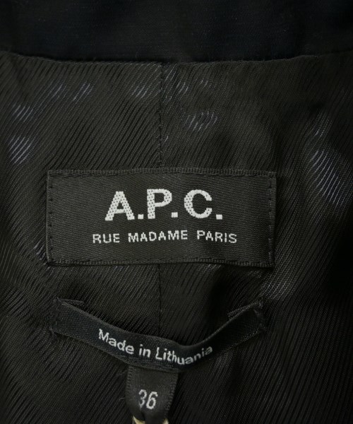 A.P.C.（アーペーセー）カジュアルジャケット 黒 サイズ:36(S位) レディース/2200678714027