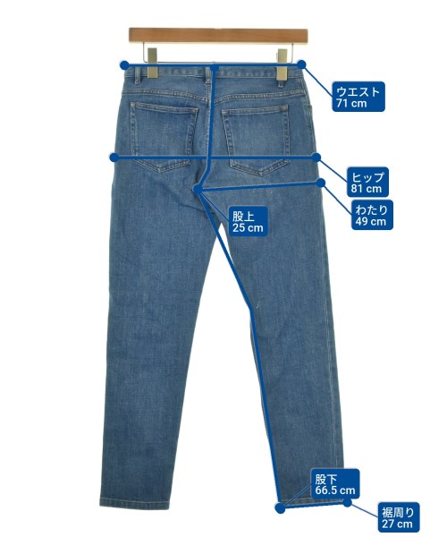 A.P.C.（アーペーセー）デニムパンツ 青 サイズ:26(M位) レディース/2200680422132
