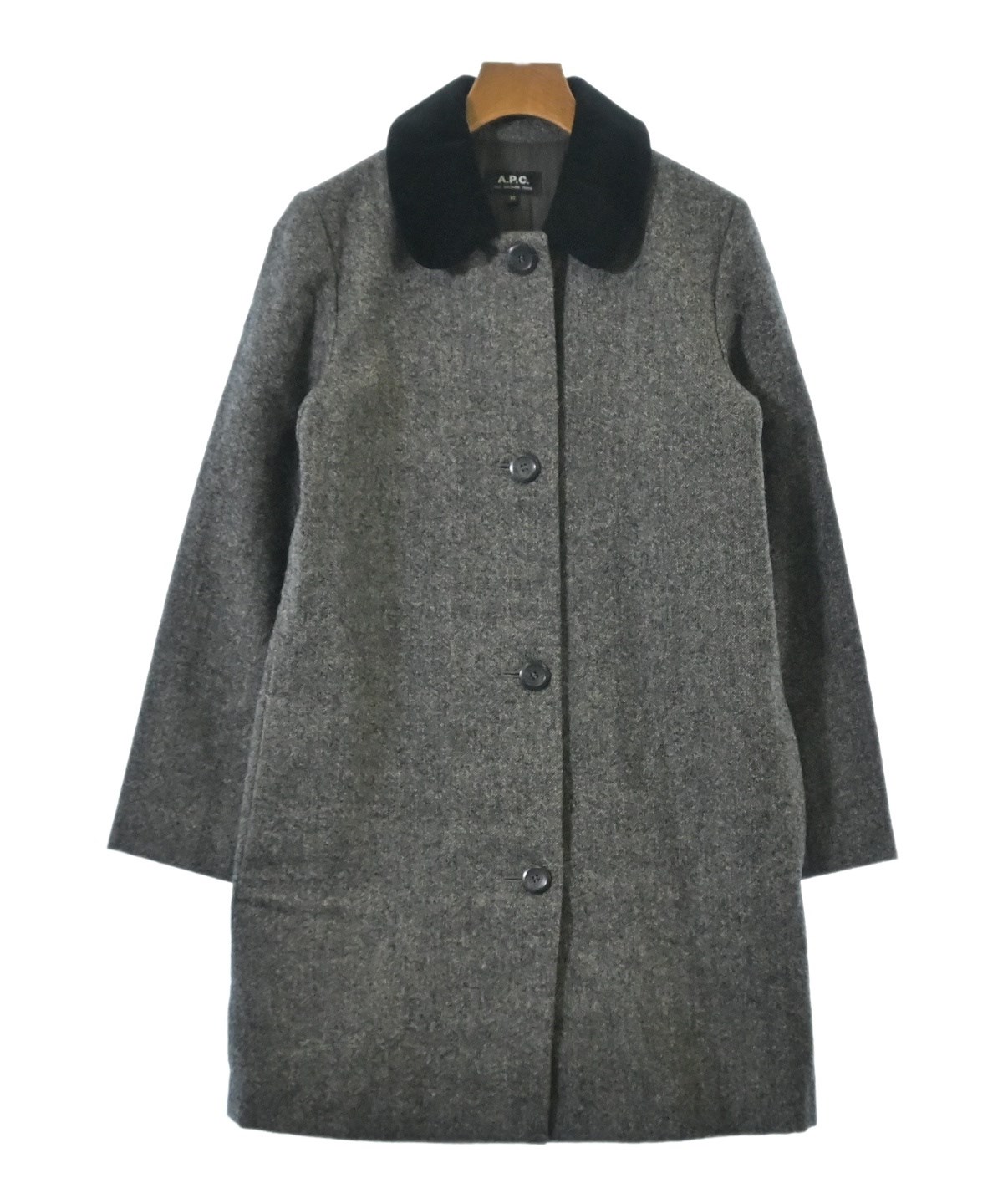 A.P.C.（アーペーセー）ステンカラーコート グレー サイズ:34(XS位
