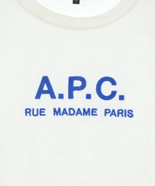 A.P.C.（アーペーセー）Tシャツ・カットソー 白 サイズ:S レディース/2200674248083