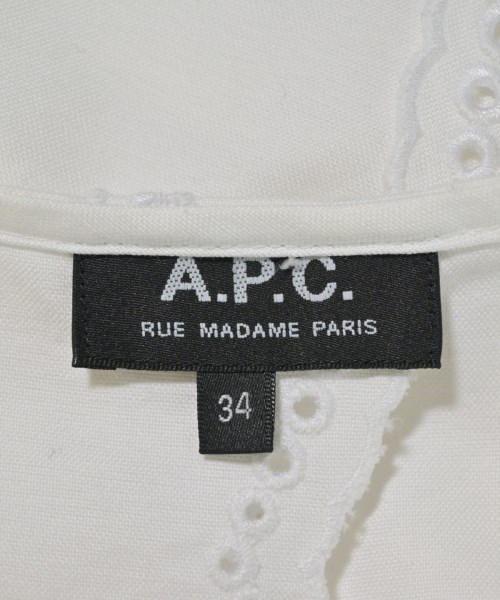 A.P.C.（アーペーセー）Tシャツ・カットソー 白 サイズ:34(XS位) レディース/2200692068151