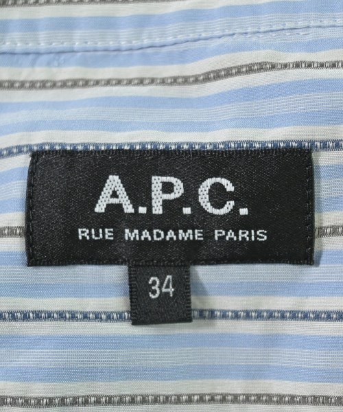 A.P.C.（アーペーセー）ブラウス 青 サイズ:34(XS位) レディース/2200688234058