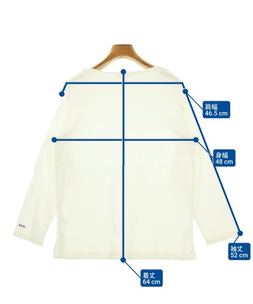 A.P.C.（アーペーセー）Tシャツ・カットソー 白 サイズ:M レディース/2200694300044