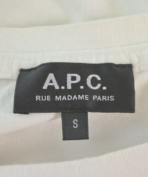 A.P.C.（アーペーセー）Tシャツ・カットソー 白 サイズ:S レディース/2200699535021