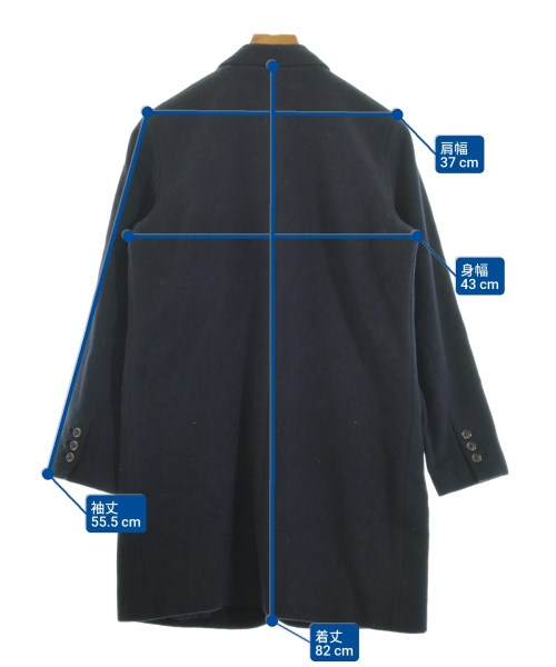 A.P.C.（アーペーセー）チェスターコート 紺 サイズ:XS レディース/2200699599030
