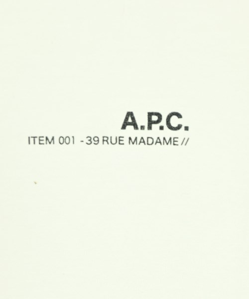 A.P.C.（アーペーセー）Tシャツ・カットソー 白 サイズ:M レディース/2200699791014