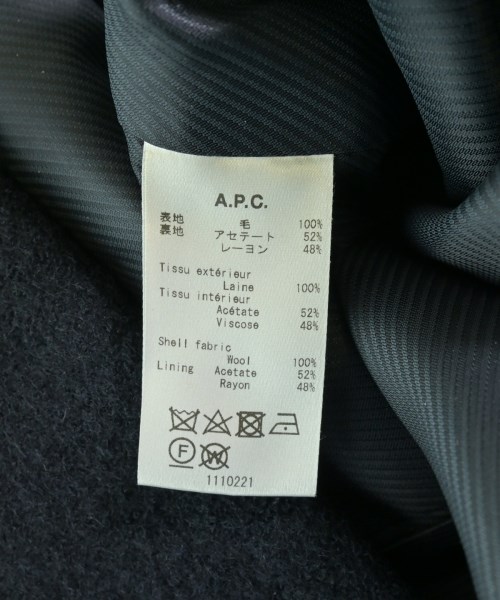 A.P.C.（アーペーセー）チェスターコート 紺 サイズ:34(XS位) レディース/2200701304010