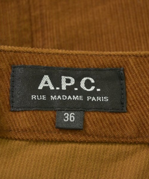 A.P.C.（アーペーセー）ひざ丈スカート 茶 サイズ:36(S位) レディース/2200643792173