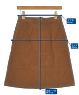 A.P.C.（アーペーセー）ひざ丈スカート 茶 サイズ:36(S位) レディース/2200643792173