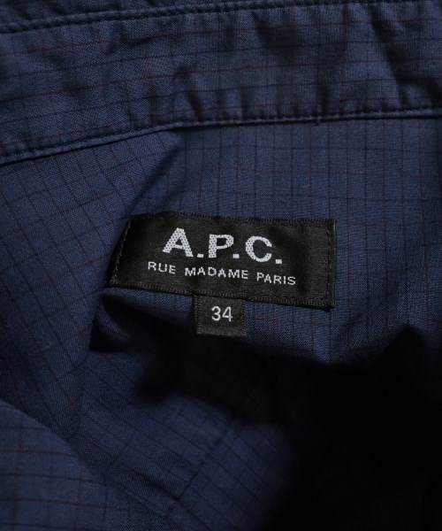 A.P.C.（アーペーセー）カジュアルシャツ 紺 サイズ:34(XS位) レディース/2200655913054
