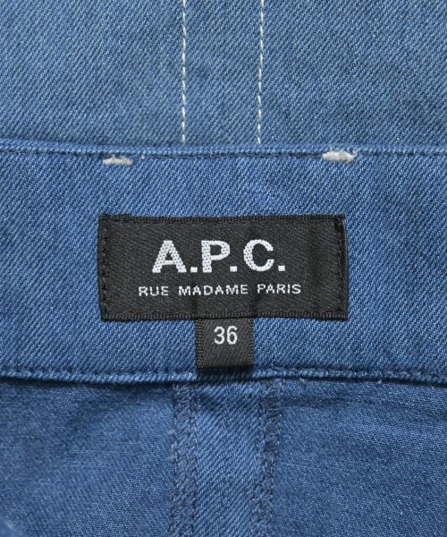 A.P.C.（アーペーセー）ひざ丈スカート 青 サイズ:36(S位) レディース/2200659980052