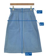 A.P.C.（アーペーセー）ひざ丈スカート 青 サイズ:36(S位) レディース/2200659980052