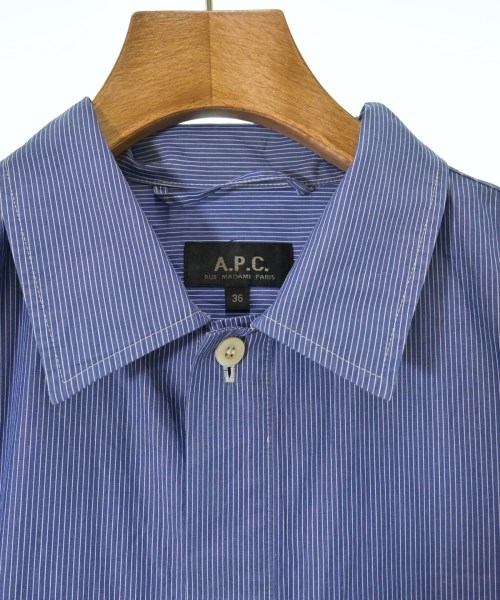 A.P.C.（アーペーセー）シャツワンピース 青 サイズ:36(S位) レディース/2200660876030
