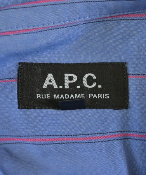 A.P.C.（アーペーセー）カジュアルシャツ 青 サイズ:36(S位) レディース/2200710975041