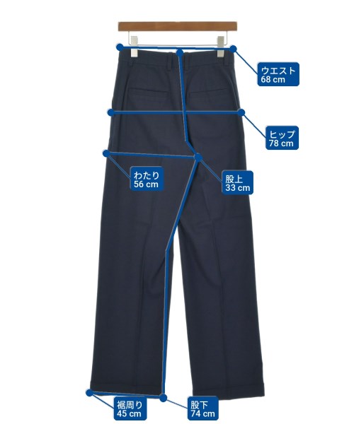 A.P.C.（アーペーセー）スラックス 紺 サイズ:34(XS位) レディース/2200710975058