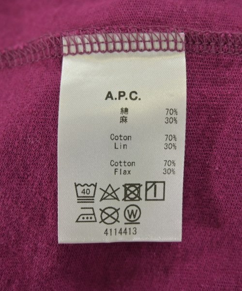 A.P.C.（アーペーセー）Tシャツ・カットソー ピンク サイズ:S レディース/2200711252264