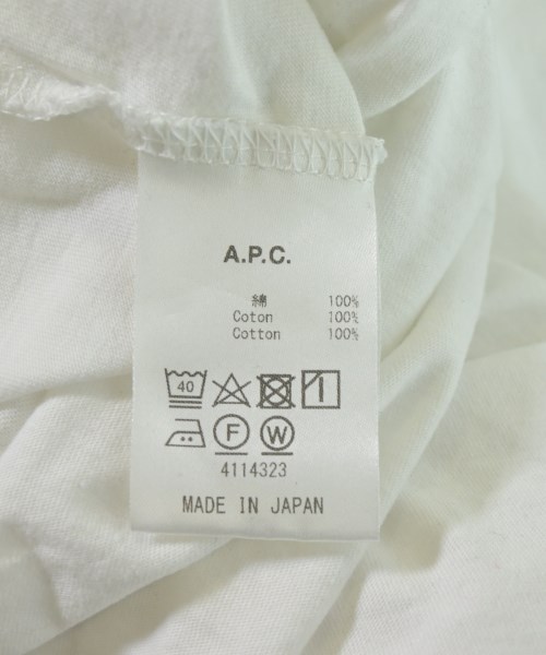 A.P.C.（アーペーセー）Tシャツ・カットソー 白 サイズ:M レディース/2200707722290