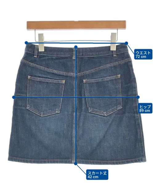 A.P.C.（アーペーセー）ミニスカート 青 サイズ:36(S位) レディース/2200714328010