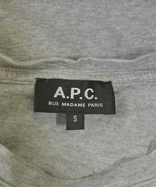 A.P.C.（アーペーセー）Tシャツ・カットソー グレー サイズ:S レディース/2200714568058