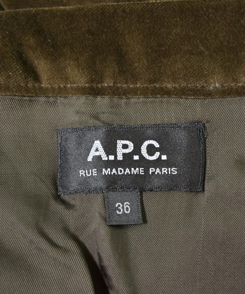 A.P.C.（アーペーセー）ミニスカート カーキ サイズ:36(S位) レディース/2200714695136