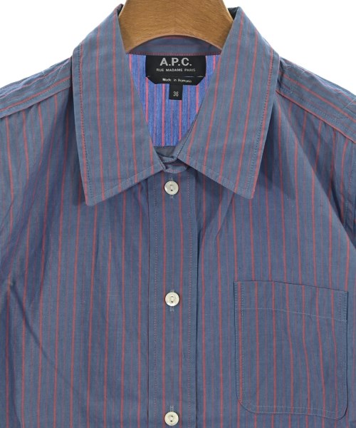 A.P.C.（アーペーセー）カジュアルシャツ 青 サイズ:36(S位) レディース/2200711190054