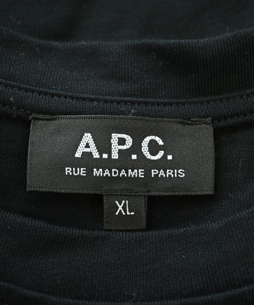 A.P.C.（アーペーセー）Tシャツ・カットソー 黒 サイズ:XL レディース/2200717191048