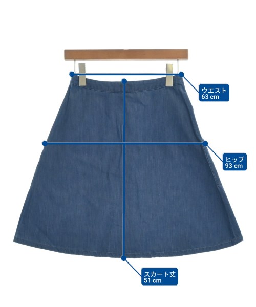A.P.C.（アーペーセー）ミニスカート 青 サイズ:XS レディース/2200718241049