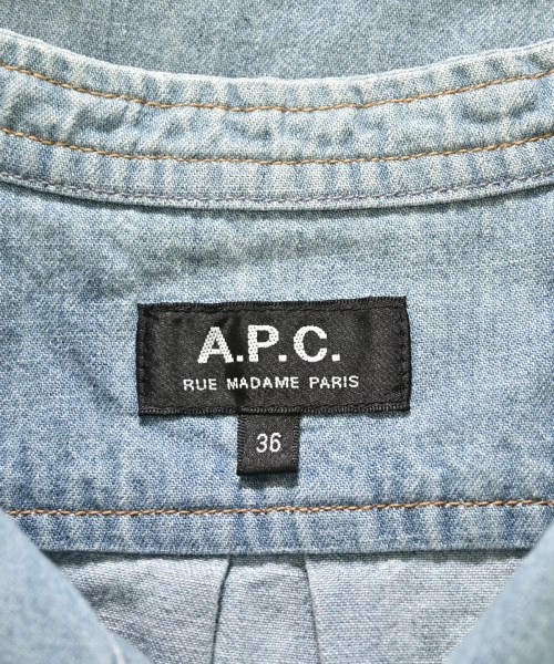 A.P.C.（アーペーセー）ワンピース 青 サイズ:36(S位) レディース/2200718744021