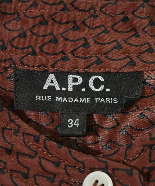 A.P.C.（アーペーセー）ブラウス 茶 サイズ:34(XS位) レディース/2200716898023