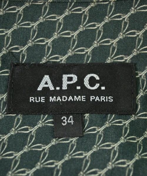 A.P.C.（アーペーセー）ブラウス 緑 サイズ:34(XS位) レディース/2200716898030