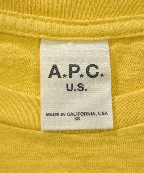 A.P.C.（アーペーセー）Tシャツ・カットソー 黄 サイズ:XS レディース/2200636945081