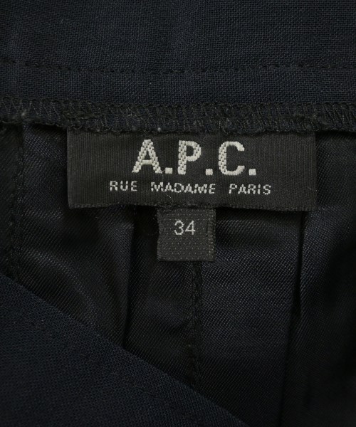 A.P.C.（アーペーセー）ひざ丈スカート 紺 サイズ:34(XS位) レディース/2200648055013