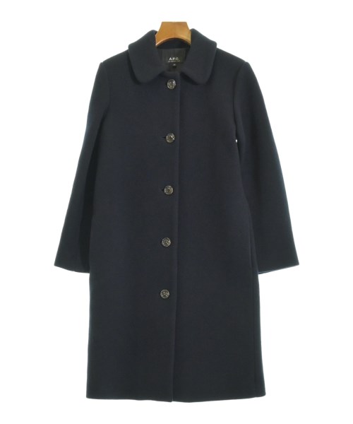 A.P.C.(アーペーセー)ステンカラーコート 紺 サイズ:34(XS位)/2200652525014