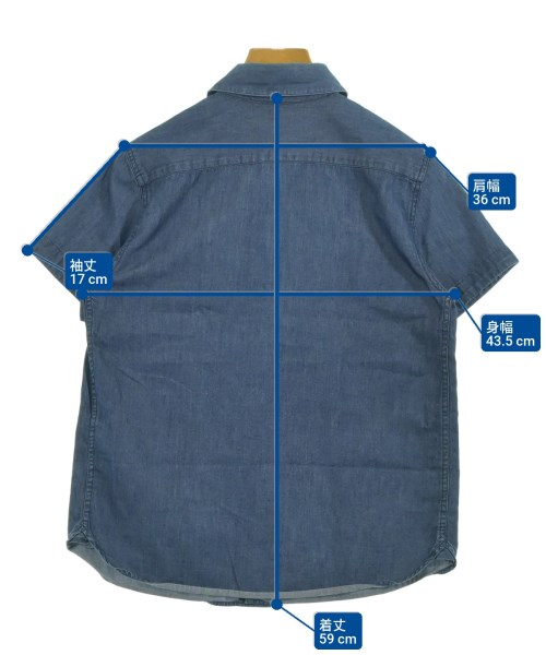 A.P.C.（アーペーセー）カジュアルシャツ 紺 サイズ:S レディース/2200645470055