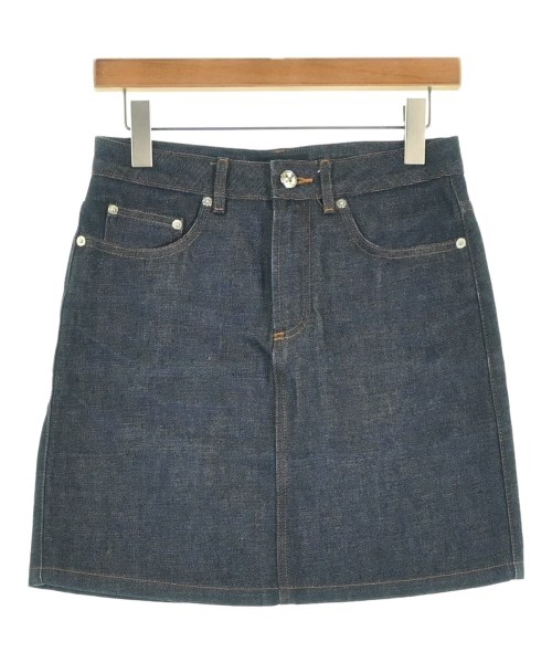 A.P.C.(アーペーセー)ミニスカート 紺 サイズ:34(XS位)/2200695134037
