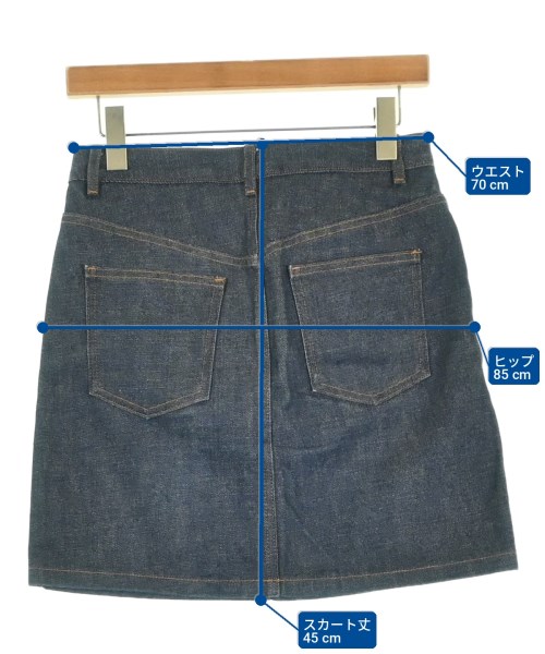 A.P.C.（アーペーセー）ミニスカート 紺 サイズ:34(XS位) レディース/2200695134037