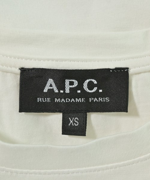 A.P.C.（アーペーセー）Tシャツ・カットソー 白 サイズ:XS レディース/2200704358065