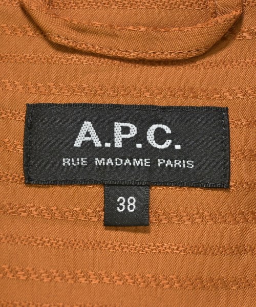 A.P.C.（アーペーセー）シャツワンピース 茶 サイズ:38(M位) レディース/2200701663094