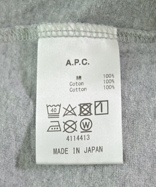 A.P.C.（アーペーセー）Tシャツ・カットソー グレー サイズ:S レディース/2200702552045